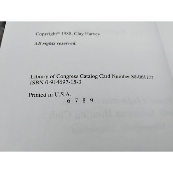 EUC The Hunter’s Rifle by Clay Harvey 1988 400P Vintage Book - Picture 4 of 8